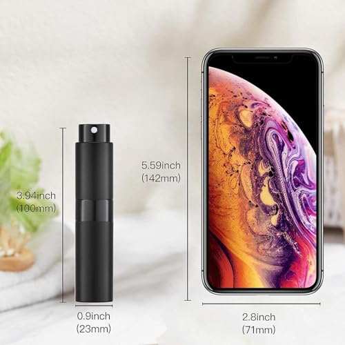 Tekson Travel Perfume Atomizer Refillable 8ml (5 PCS), Travel Cologne Sprayer Mini, Perfume Bottle Empty Small (Blue) - color: BBSBG