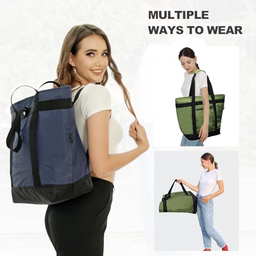 BeeGreen Insulated Cooler Bag Leakproof Freezer Shopping Tote for Groceries Heavy Duty Thermal Food Delivery Bag - color: DarkTeal, style: Sling Cooler