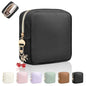 4.9" Small Makeup Bag for Purse, PU Leather Mini Cosmetic Bag with Ring Buckle, Portable Small Makeup Travel Toiletry Pouches for Women, Birthday/Wedding/Christmas Gifts (Black) - color: Black-4.9 inch