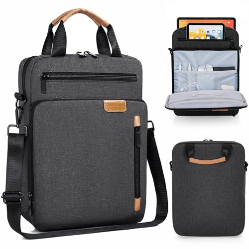 12.9 Inch Tablet Sleeve Bag, Padded Carrying Case for 13" iPad Air M4 M3 M2 2026-2024, iPad Pro M5 M4 M2 M1, Samsung Galaxy Tab S9 FE+/S9+/S8+/S7 FE/S7+ 12.4" 2022/2023, Surface Laptop Go 12.4" - color: Grey, size: 12.9 Inch