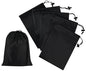 PALTERWEAR Drawstring Bag with Toggle - Nylon Cinch and Ditty Pouch Six Pack (Black, 7 x 9 Inch, Set of 6) - color: Black, size: 7 x 9 Inch