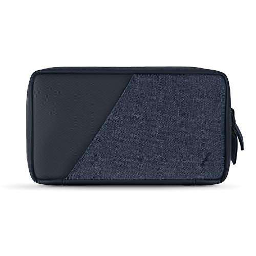 Native Union Stow Organizer – Premium Travel Tech Kit Crafted with Durable Canvas – Keep Essentials Organized with Flexible Storage & Quick-Access Pocket for Cables, Chargers, SIM Card & More (Indigo) - color: Indigo V2