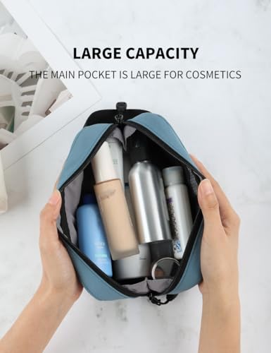 GOX Travel Toiletry Bag Dopp Kit Case for Men Multifunction Packing Organizer Pouch (Haze Blue) - color: Haze Blue