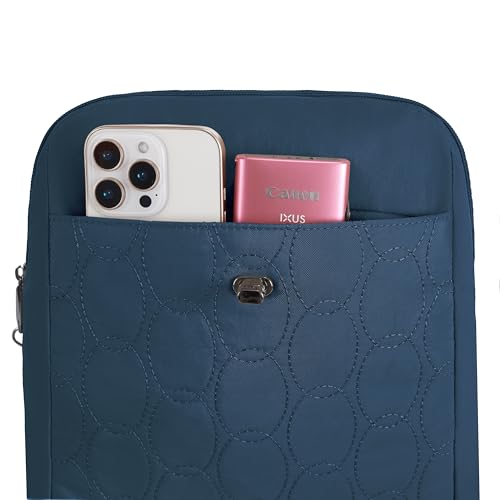 Travelon Anti-Theft Runways Compact Backpack - color: Ocean