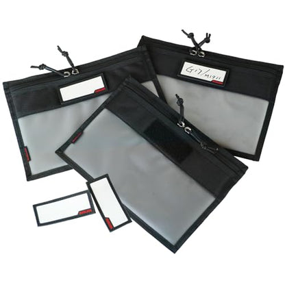 3-Pack Handgun Case,Soft Pistol Rug Case Tactical Handgun Storage Pouch with for Hunting Shooting Range Sports 4 of ID Patches Included (Small Black) - color: Small Black