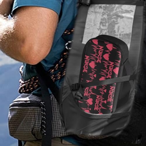 Love Heart ECG Printed Insulin Pen Cooler Travel Case for Women Nurse Adults Diabetic Medication Insulated Cool Organizer Carrying Case for Diabetes Travel Kit - color: Love Ecg