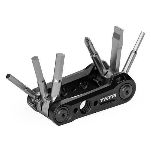 Tilta Multi-Functional Mini Tool Kit | Features Allen Keys and Screw Drivers | Compact & Lightweight | Compatible with Most Cages & Camera Systems (Black) TA-MMT-B - color: Black
