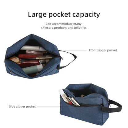 Icramsy Travel Toiletry bag Toiletry bag for women men Hanging Cosmetic bag Travel accessories for Women Men (Navy blue) - color: Navy blue