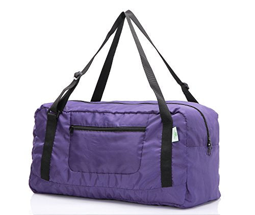 HOLYLUCK Foldable Travel Duffel Bag For Women & Men Luggage Great for Gym (Purple) - color: Purple, size: 30L