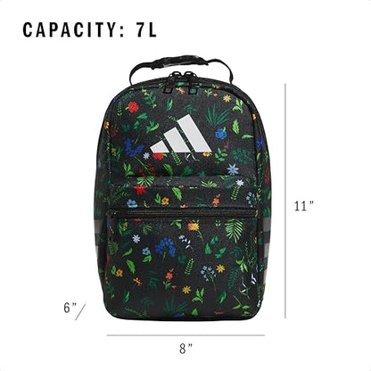 adidas Kids Santiago Lunch Bag – Insulated Cooler Lunchbox for Girls & Boys, 8L, Distilled Pink/White/4, One Size - color: Distilled Pink/White/4