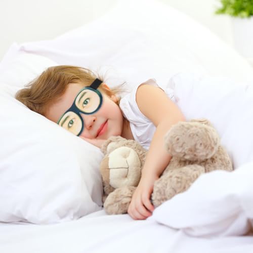 Honbay 3D Funny Eyeshade Soft Sleep Eye Mask with Adjustable Head Strap for Travel, Game, Party, Rest, Sleeping (Girl) - style: Girl