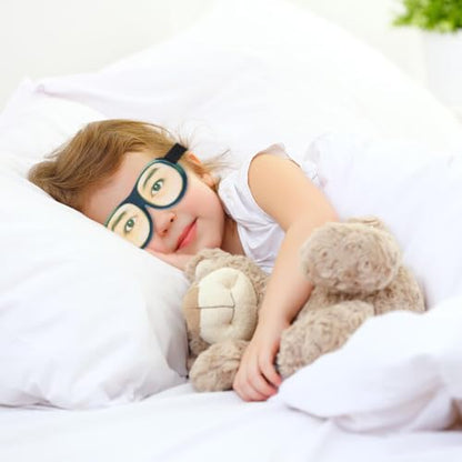 Honbay 3D Funny Eyeshade Soft Sleep Eye Mask with Adjustable Head Strap for Travel, Game, Party, Rest, Sleeping (Girl) - style: Girl