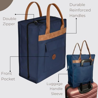 Shoe Bag for Travel, Portable Shoe Organizer, Storage Bag, Shoe Tote Bag for Women and Men - style: Dark Blue