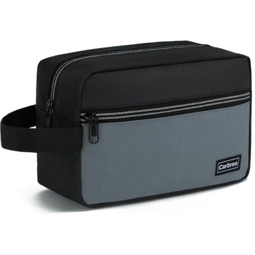 Carbrea Travel Toiletry Bag - Small Tavel Bag for Toiletries, Cosmetics, Accessories, Gifts - Black - color: Black, size: Medium