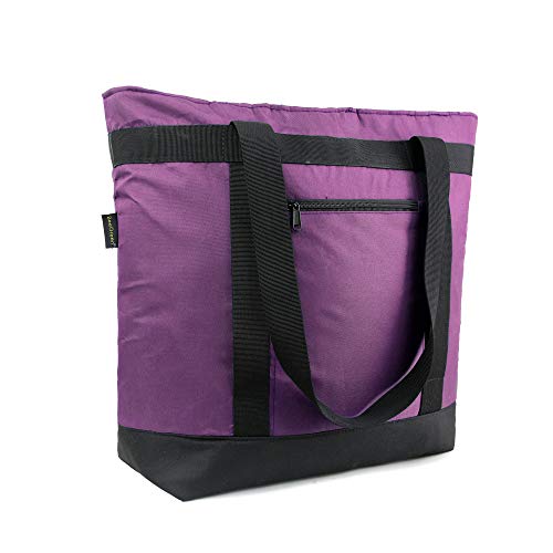 BeeGreen Insulated Cooler Bag Leakproof Freezer Shopping Tote for Groceries Heavy Duty Thermal Food Delivery Bag - color: Dark Purple, style: Sling Cooler