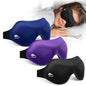 3 Pack Sleep Masks for Side Sleepers, True Blackout 3D Eye Mask for Sleeping, Zero Eye Pressure, Lash-Friendly, Adjustable Soft Eye Cover for Women Men, Travel Night Blindfold - color: Blue&black&purple