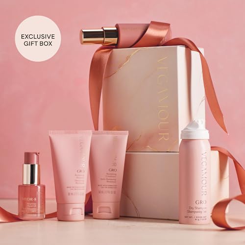 VEGAMOUR Hair Wellness Travel Essentials | Nourished, Healthier Looking Hair Gift Set | $81 Value