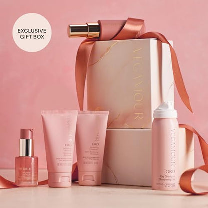 VEGAMOUR Hair Wellness Travel Essentials | Nourished, Healthier Looking Hair Gift Set | $81 Value