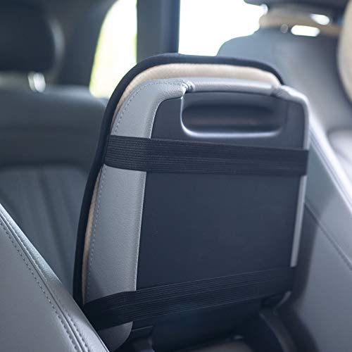 FH Group Neosupreme Black Flat Pattern Center Console Pad – Water-Resistant Armrest Cover Protector for Cars, SUVs & Trucks - color: Black, style: Console Cover (Plain)