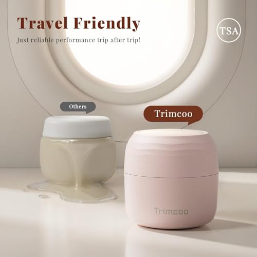 New Travel Toiletry Containers [Ultra Leakproof] TSA-Approved, PLA Hard Shell Jars with 5 Magnetic Labels, Wide Mouth Bottles for Lotion, Cleanser, Shampoo, Conditioner, Pink, 3 Pack, 1OZ - color: Pink, size: 1 oz / 30 ml