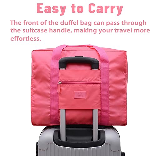 Travel Duffel Bags 12 PCS Foldable Travel Bag Tote Carry on Luggage Waterproof Sports Gym Bag Lightweight Large Weekender Overnight Bag for Women and Men (12 PCS) - color: 12 PCS