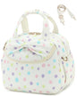 Bluboon Lunch Box for Women, Large Insulated Lunch Bag with Shoulder Strap, Adult Lunch Tote Teacher Nurse, Bow Lunch Cooler Gifts for Work Picnic Travel, Black (Rainbow Dots) - color: Rainbow Dots