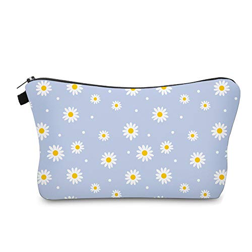 Cute Travel Makeup Bag Cosmetic Bag Small Pouch Gift for Women (Daisy) - color: Daisy