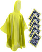 Hagon PRO Disposable Rain Ponchos for Adults (5 Pack) - color: Yellow (5 Pack)
