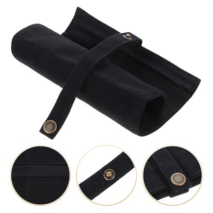 GALPADA Canvas Folding Watch Storage Bag, Travel Watch Organizer Pouch with Multifunctional Roll-up Design, Portable Foldable Jewelry Reel Packing Case for Men and Women