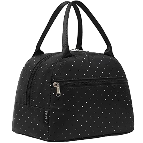 FlowFly Insulated Lunch Cooler Bag - Tote Bag Organizer for Women/Men, Dot - color: Dot