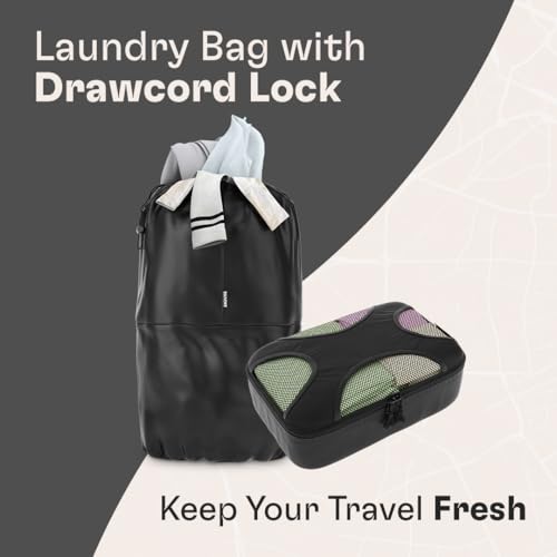 Shacke Packing Cubes for Travel 6 Set - Premium Luggage Organizer Bags - Versatile Travel Organizer for Women and Men - Optimized Packing Bags - Travel Essentials