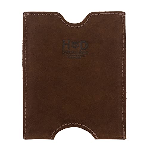 Hide & Drink, Travel Passport Pocket Sleeve Handmade from Full Grain Leather - Swayze Suede - color: Swayze Suede