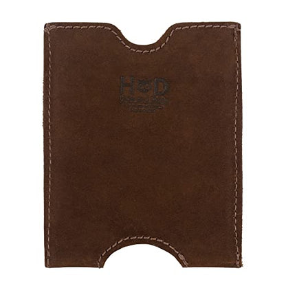 Hide & Drink, Travel Passport Pocket Sleeve Handmade from Full Grain Leather - Swayze Suede - color: Swayze Suede