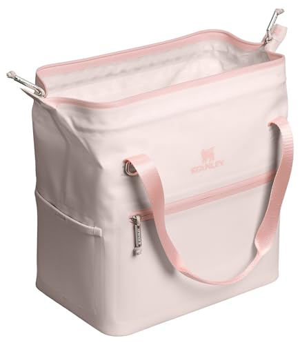 Stanley All Day Julienne Soft Cooler Bag and Lunch Box | Insulated Travel Bag with Zipper | BPA-Free - color: Rose Quartz, style: Midi