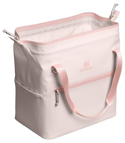 Stanley All Day Julienne Soft Cooler Bag and Lunch Box | Insulated Travel Bag with Zipper | BPA-Free - color: Rose Quartz, style: Midi
