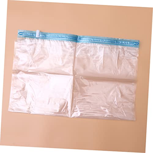 Holibanna 10pcs Vacuum Compressed Roll up Seal Bags for Travel Storage for Clothes Organize and Maximize Packing Space Pe Material Transparent Design