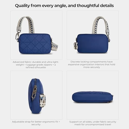 Travelon Anti-Theft Boho Phone Sling | Anti-Theft - color: Lush Blue