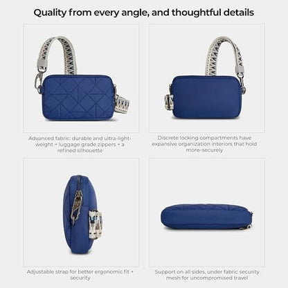 Travelon Anti-Theft Boho Phone Sling | Anti-Theft - color: Lush Blue