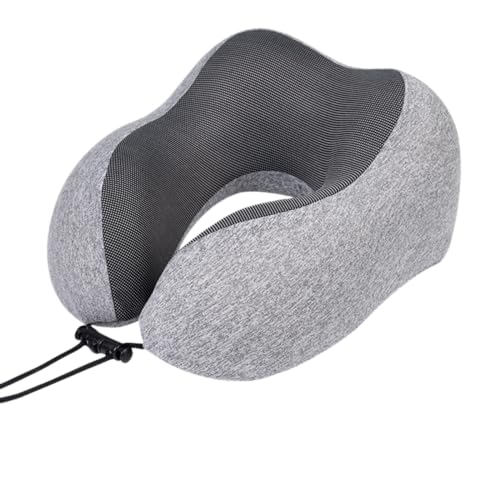 Travel Pillow - Pure Memory Foam Neck Pillow, Comfortable and Breathable Cover, Machine Washable, Airplane Travel kit with 3D Contoured Eye mask, earplugs and Storage Bag