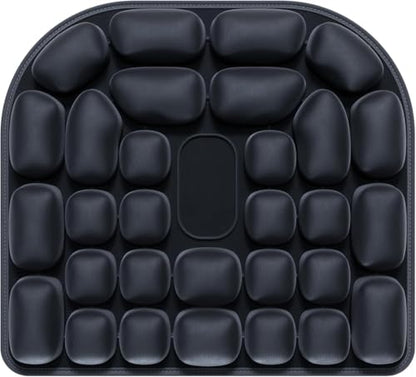 Inflatable Travel Seat Cushion, 3D Airbag Wheelchair Cushions, Airplane Seat Cushion for Long Flights Without Air Pump, Coccyx Cushion for Tailbone Pain,for Office Chair, Cars, Stadiums