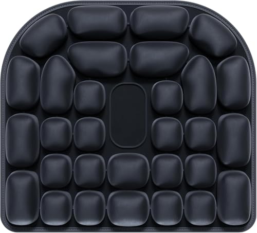 Inflatable Travel Seat Cushion, 3D Airbag Wheelchair Cushions, Airplane Seat Cushion for Long Flights Without Air Pump, Coccyx Cushion for Tailbone Pain,for Office Chair, Cars, Stadiums
