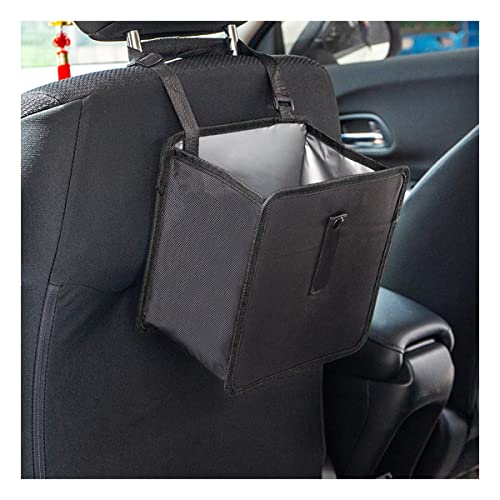 Fekey&JF Foldable Car Trash Can, Hanging Waterproof Leakproof Trash Can Storage Bag for Car with Large Capacity, Car Interior Accessories (Small) - size: Small