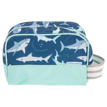 Stephen Joseph, Kids Toiletry Bag, Boys and Girls Toiletry Kit, Travel Bag - color: Blue Shark