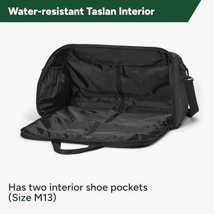 Halfday Convertible 2-in-1 Garment Duffel Weekender Bag 45L: Wrinkle-Free Travel (Hanging Suit Compartment, Shoe Pockets, Trolley Sleeve), Durable & Water-Resistant Carry-on, Shadow - color: Shadow, style: Original, 45l