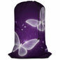 Swono Purple Butterfly Laundry Bags 28" x 40", Magic Flying Animal Sparkle Laundry Hamper Basket, Versatile - Multi Use, Oxford Cloth - color: Purple Butterfly