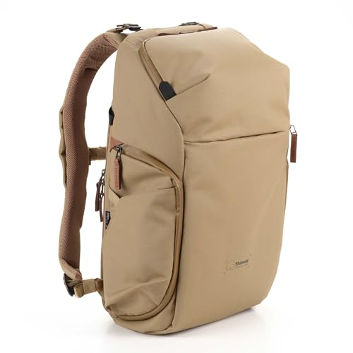 Shimoda Urban Explore 30, Maximum Capacity Everyday Outdoor Photography Travel Backpack, Carry-On Compatible, 16" Laptop Sleeve, Anti-Theft Camera Access, Removable Camera Insert Included, Boa - color: Khaki, size: 30 liters