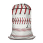 Swono 1 Pack Laundry Bag, Softball Baseball Red Lace Over White Background 28x40 Inches Rips & Tears Resistant Large Dirty Clothes Storage Bag, Heavy Duty Laundry Hamper Liner for Home - color: Softball
