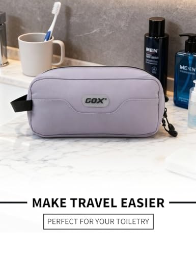 GOX Travel Toiletry Bag Dopp Kit Case for Men Multifunction Packing Organizer Pouch (Lavender purple) - color: Lavender purple