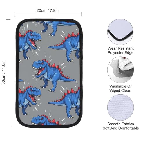 Car Armrest Cover Dino Dinosaur, Universal Fit Comfortable Soft Cover, Handrail Box Cushion for Most Vehicle - color: Picture (71)