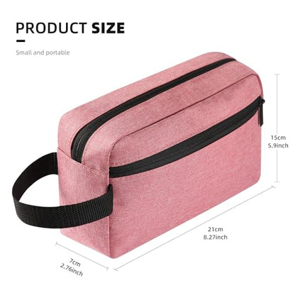 Icramsy Travel Toiletry bag Toiletry bag for women men Hanging Cosmetic bag Travel accessories for Women Men (Dusky pink) - color: Dusky pink